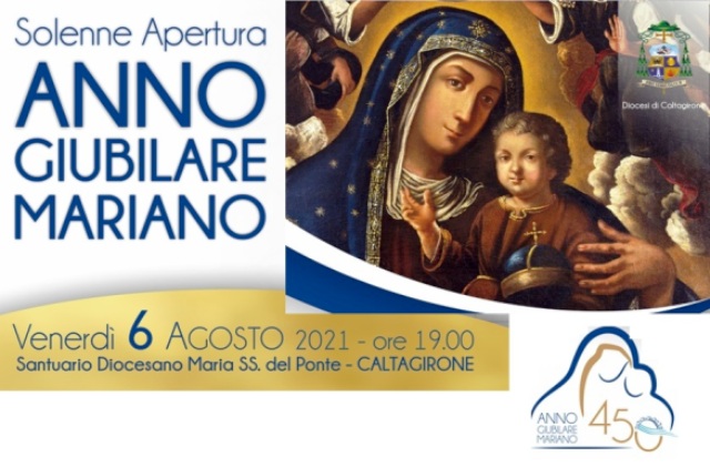 Venerdì 6 agosto, Giubileo diocesano Chiesa calatina nel 450° apparizione Maria Ss. Ponte